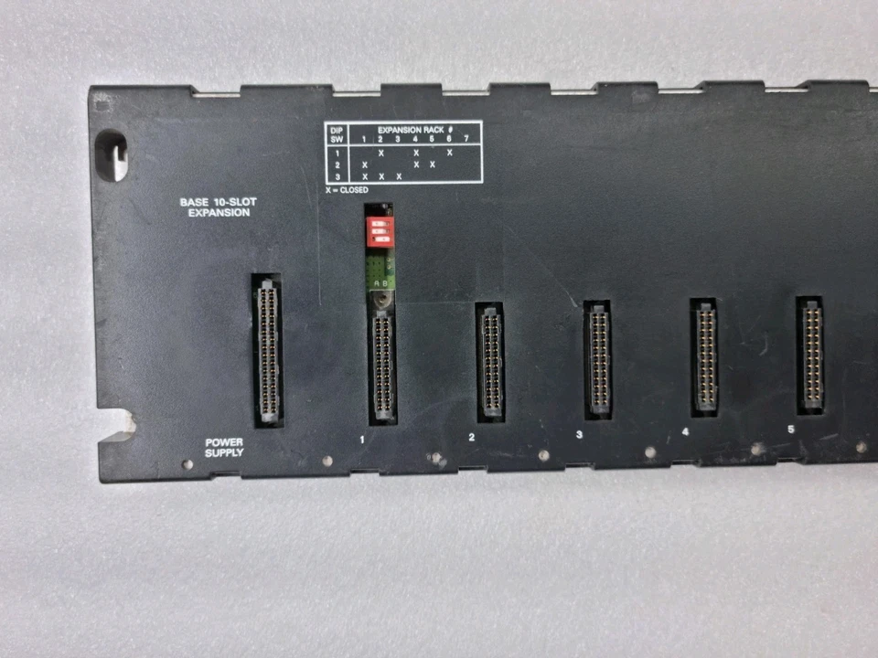 GE FANUC 10-SLOT PLC EXPANSION BASE RACK IC600 SERIES